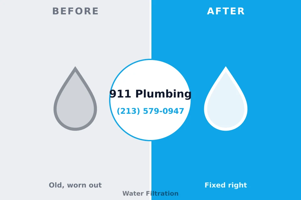 Before and after: plumbing company Whitehall, MT